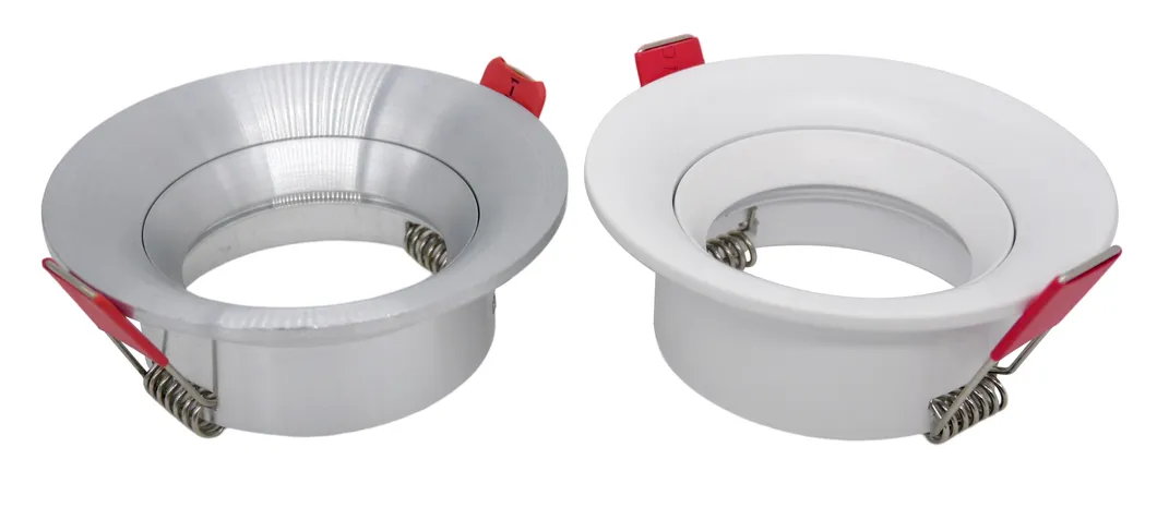Aluminum MR16 GU10 LED Halogen Round Trumpet Recessed Ceiling Light Hotel Home Commercial Lighting Spotlight Fixture Adjustable Downlight