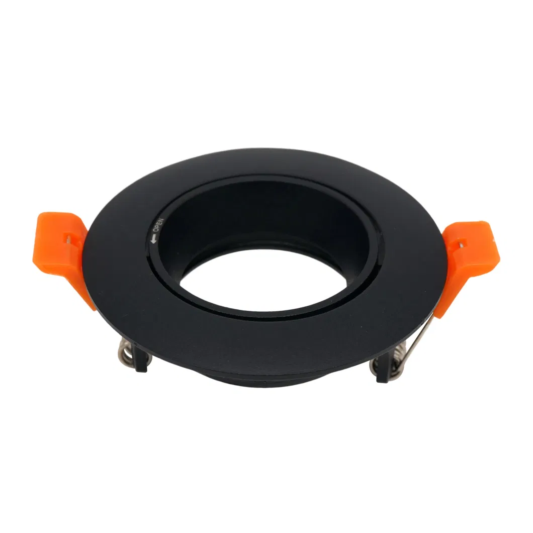 MR16 GU10 Aluminum LED Halogen Round Ceiling Light Trumpet Recessed Trim Spotlight Downlight Housing