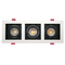 Aluminum MR16 GU10 LED Halogen Recessed Ceiling Light Indoor Commercial Lighting Adjustable Double Heads Downlight Fixture Spotlight