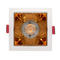 Aluminum MR16 GU10 LED Halogen Recessed Ceiling Light Square Decorative Hotel Home Downlight Fixture Adjustable Spotlight