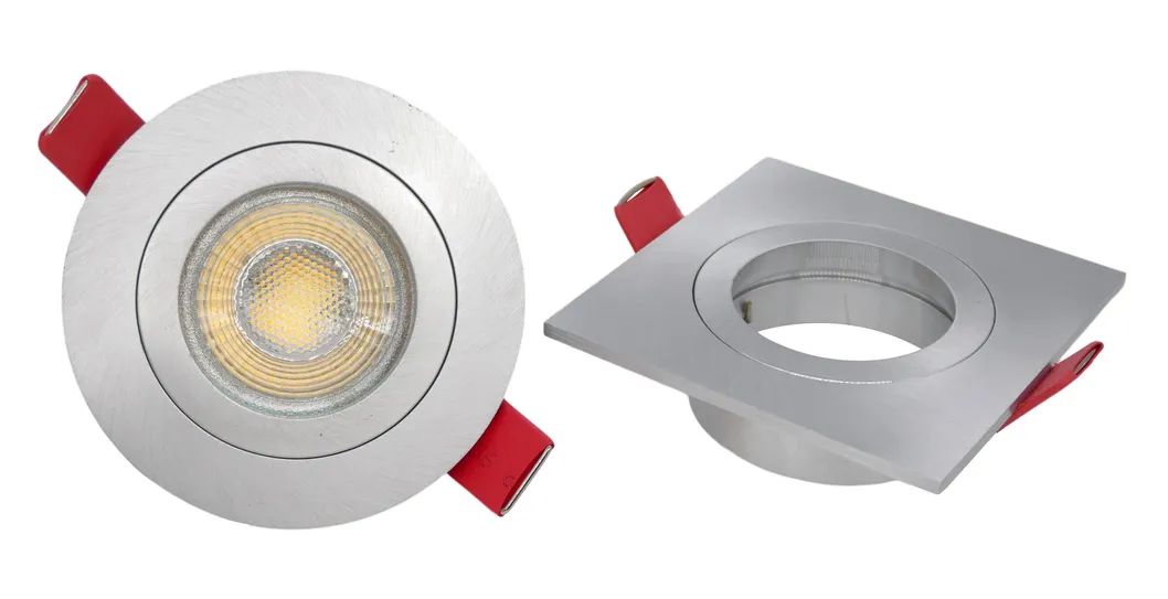 MR16 GU10 LED Halogen Recessed Interior-Lighting Ceiling Light Square Spotlight Fixture Downlight