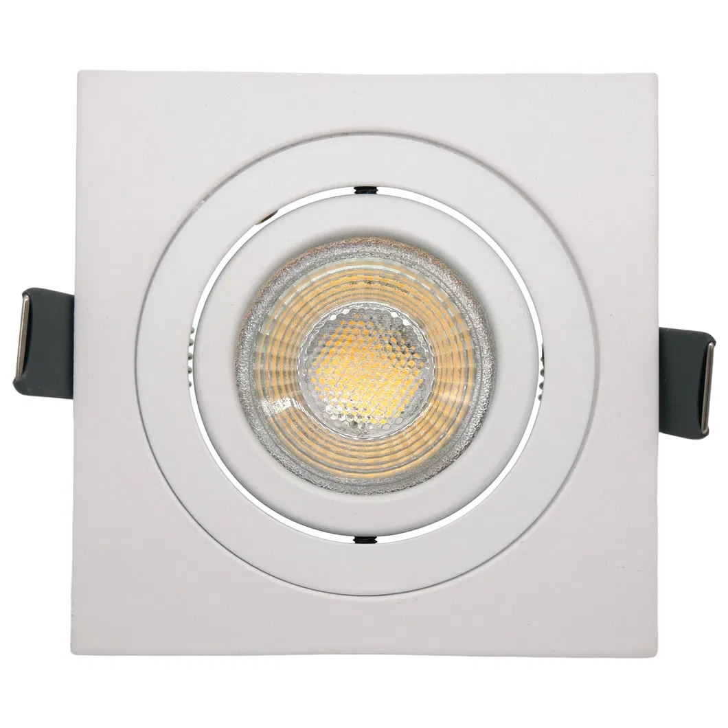 MR16 GU10 LED Halogen Recessed Interior-Lighting Ceiling Light Square Adjustable Spotlight Fixture Downlight