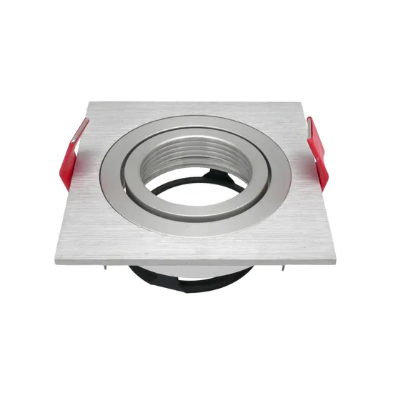 Lathe Aluminum MR16 GU10 LED Halogen Recessed Ceiling Light Adjustable Downlight Fixture Spotlight