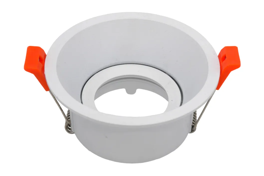 Aluminum MR16 GU10 LED Halogen Trumpet Round Decorative Hotel Commercial Downlight Fixture Recessed Ceiling Light Adjustable Spotlight
