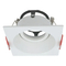 Aluminum MR16 GU10 LED Light Halogen Recessed Ceiling Light Square Interior-Lighting Downlight Fixture 360° Rotatable Adjustable Spotlight