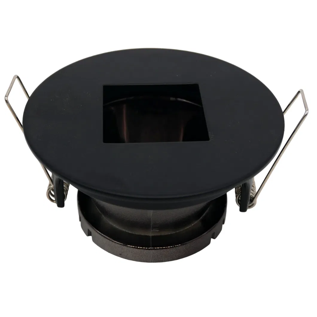 Aluminum LED Halogen Round Square Trumpet Recessed MR16 GU10 Spotlight Downlight Housing