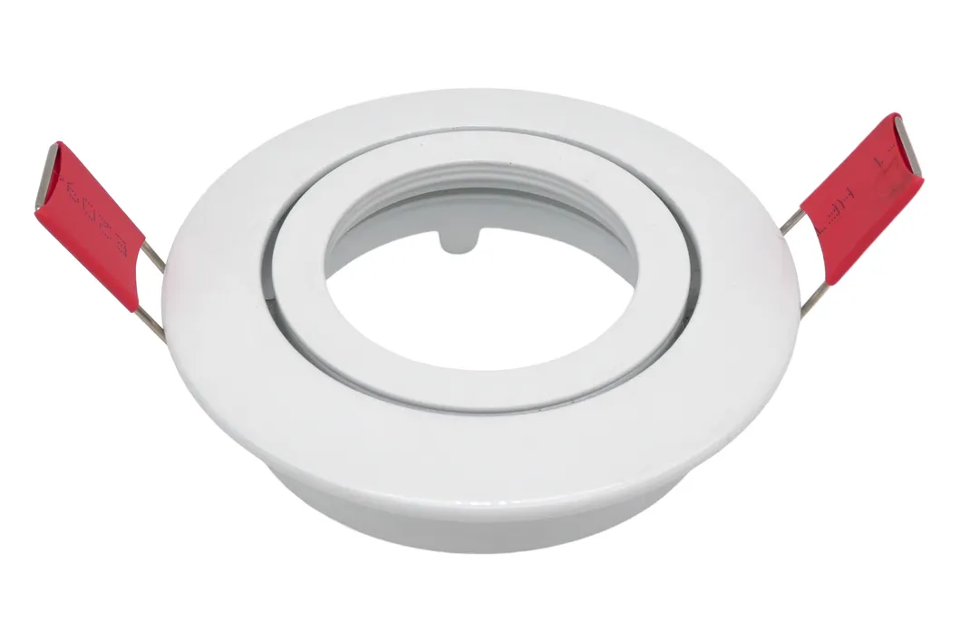 Aluminum MR16 GU10 LED Halogen Round Downlight Fixture Recessed Indoor Commercial Hodel Shops Ceiling Light Adjustable Spotlight