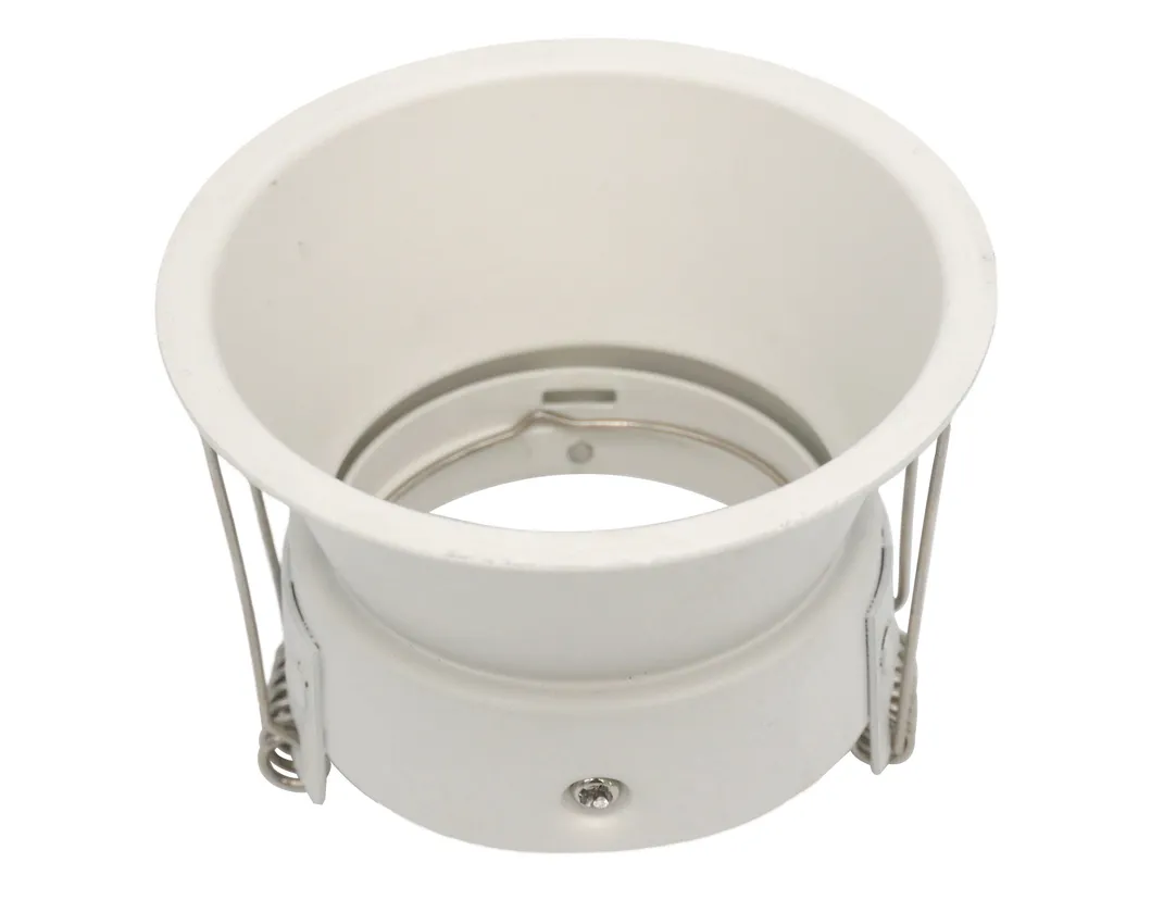 Aluminum LED Light Halogen MR16 GU10 Recessed Ceiling Light Fitting Round Hotel Home Commercial Lighting Downlight Fixture Frame Adjustable Tilt Spotlight