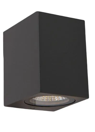 Aluminum MR16 GU10 LED Halogen Outdoor Square IP65 Garden Wall Lamp