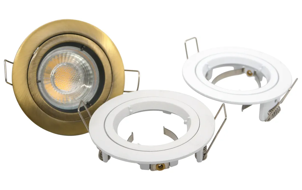 Aluminum MR16 GU10 LED Halogen Round Recessed Spotlight Home Commercial Ceiling Light Fixture Downlight