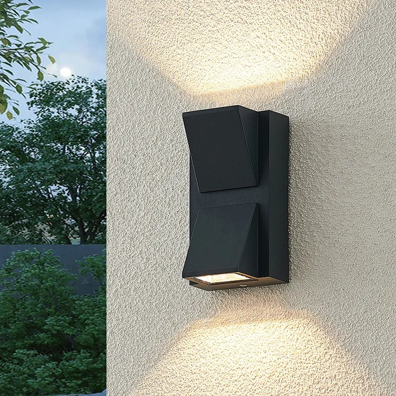 IP65 Aluminum LED Halogen Double Head Garden Light Outdoor Lighting Waterproof Wall Lamp