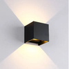 Aluminum LED Halogen Outdoor Square IP65 Garden Light Wall Lamp