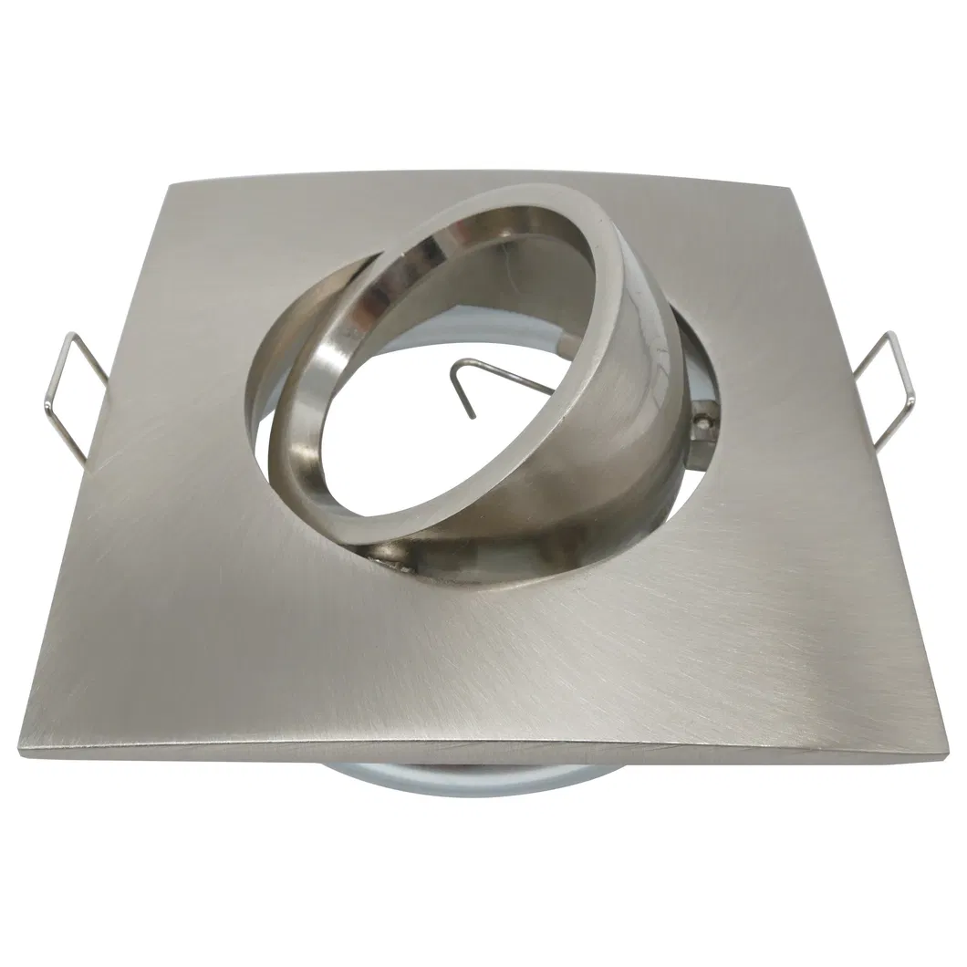 Aluminum MR16 GU10 LED Light Halogen Recessed Ceiling Light Square Hotel Home Commercial Lighting Downlight Fixture Adjustable Spotlight