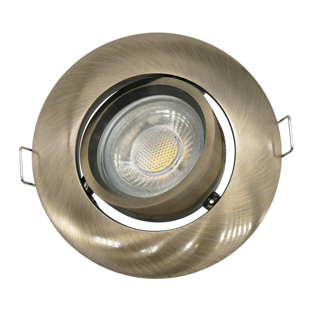 Aluminum MR16 GU10 LED Halogen Recessed Ceiling Light Round Interior-Lighting Downlight Fixture Adjustable Spotlight