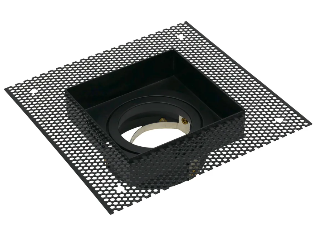 Aluminum MR16 GU10 LED Halogen Square Double Heads Ceiling Light Recessed Adjustable Borderless Embedded Light Spotlight Downlight