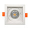 MR16 GU10 LED Halogen Aluminum Square Recessed Ceiling Light Spotlight Adjustable Fixture Downlight Housing