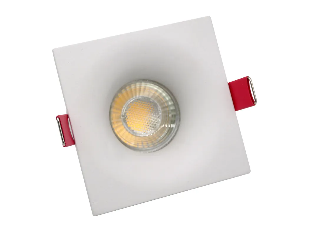 MR16 GU10 LED Halogen Square Trumpet Recessed Home Hotel Spotlight Ceiling Light Downlight with Aluminum