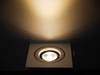 Aluminum MR16 GU10 LED Light Halogen Ceiling Light Commercial Indoor Recessed Downlight Fixture Adjustable Tilt Square Spotlight
