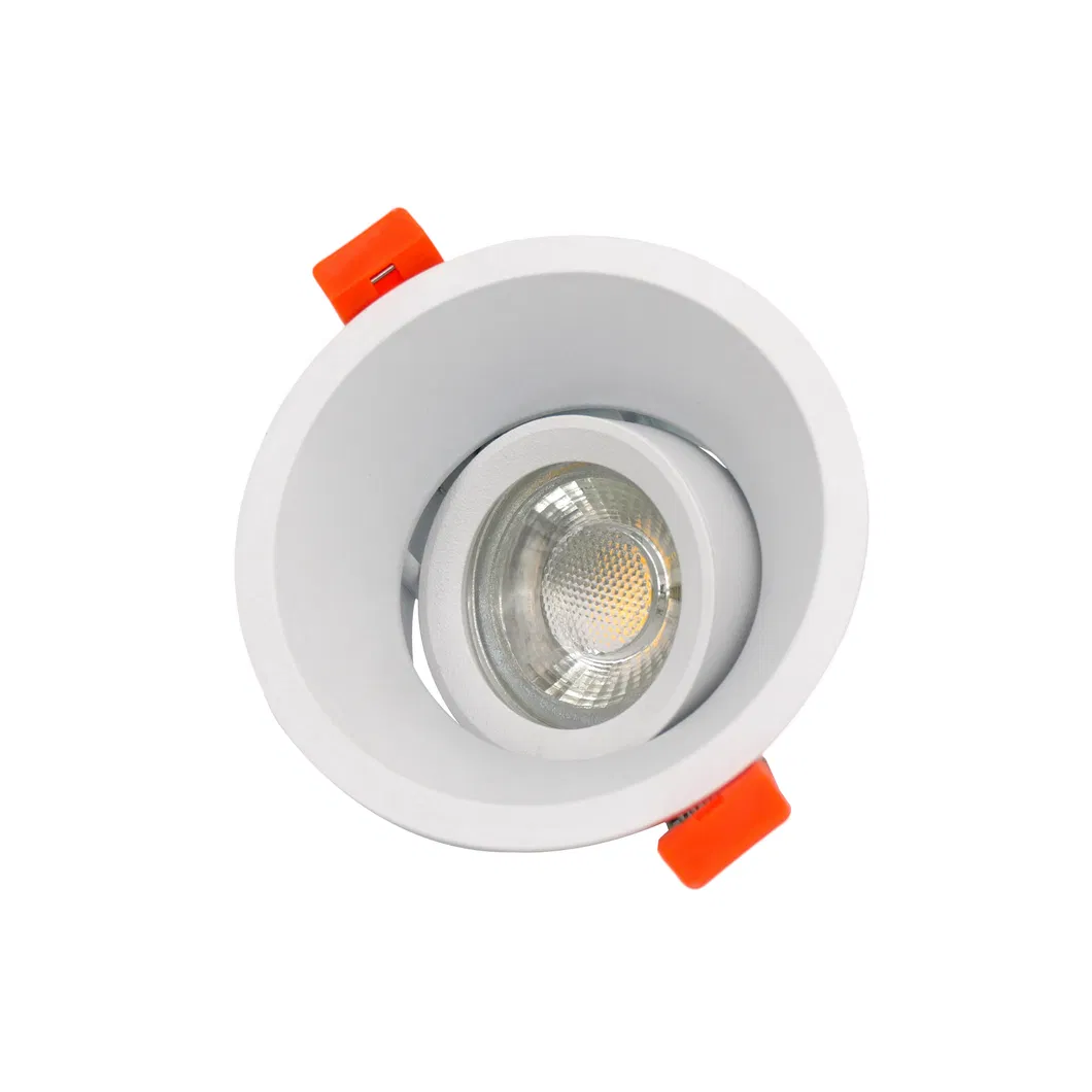 Aluminum LED Halogen Round Trumpet Recessed MR16 GU10 Spotlight Ceiling Light Adjustable Housing