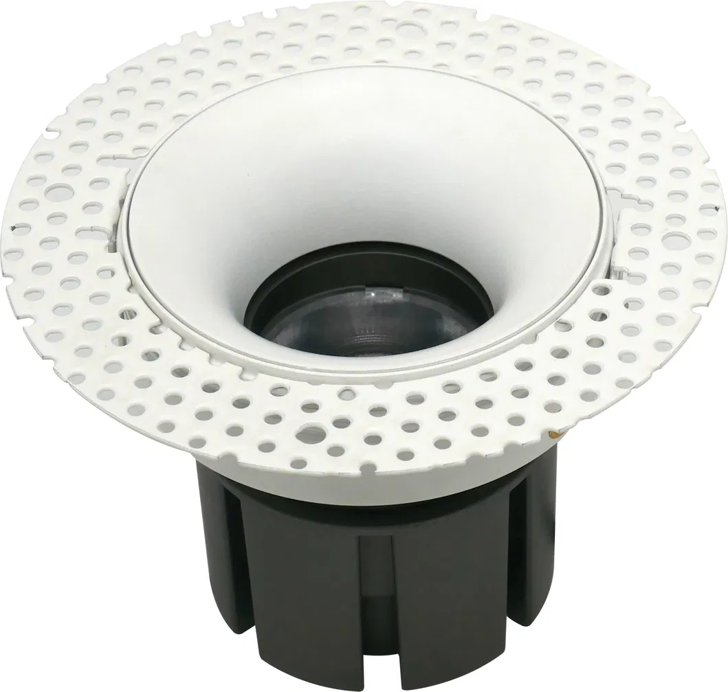 Aluminum MR16 GU10 LED Halogen Trumpet Recessed Reflector Borderless Spotlight Housing Ceiling Light