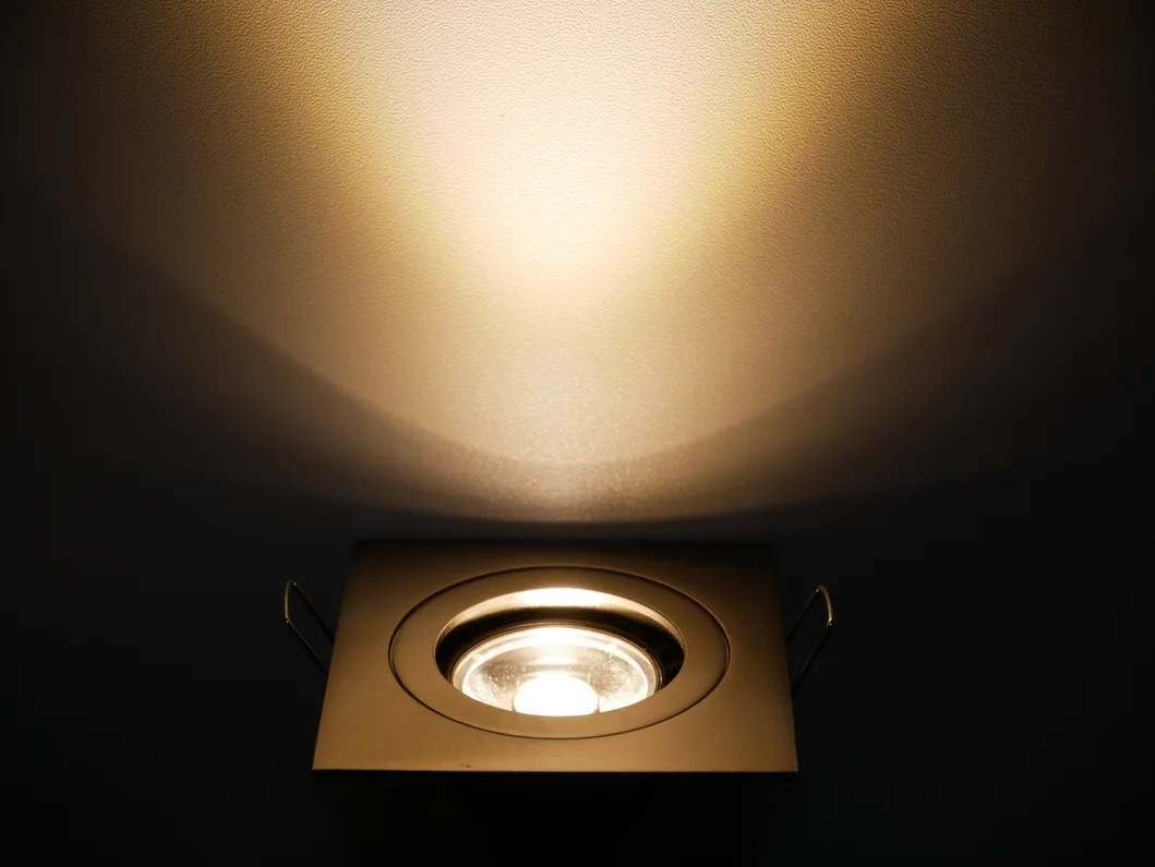 Aluminum MR16 GU10 LED Halogen Square Simple Recessed Ceiling Light Fixture Spotlight Downlight