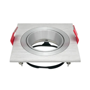 Lathe MR16 GU10 LED Halogen Recessed Ceiling Light Adjustable Downlight Fixture Spotlight with Aluminum
