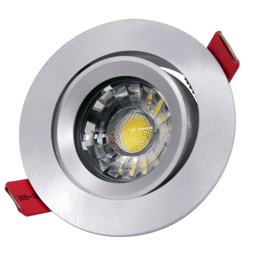 Aluminum LED Halogen MR16 GU10 Recessed Ceiling Light Round Hotel Home Commercial Lighting Downlight Frame Adjustable Tilt Spotlight