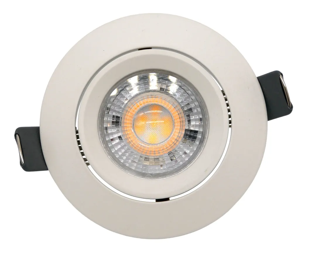 Aluminum MR16 GU10 LED Halogen Recessed Lights-Lighting Ceiling Light Round Hotel Home Lighting Downlight Frame Adjustable Tilt Spotlight