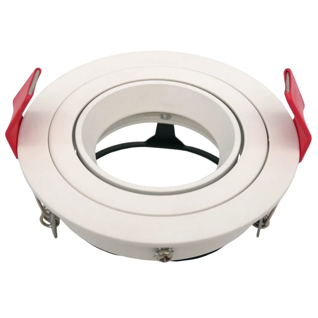 Halogen Recessed MR16 GU10 LED Aluminum Adjustable Ceiling Light Commercial Round Fixture Downlight Spotlight