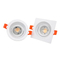 Aluminum MR16 GU10 LED Halogen Trumpet Square Decorative Hotel Home Commercial Lighting Downlight Fixture Recessed Ceiling Light Adjustable Spotlight