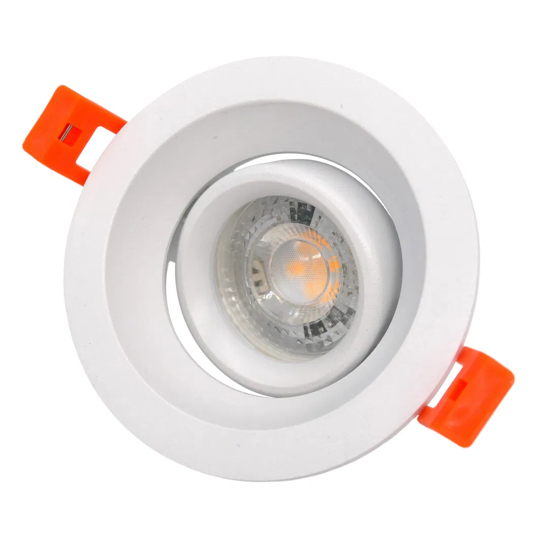 Aluminum MR16 GU10 LED Halogen Trumpet Round Decorative Hotel Home Downlight Fixture Recessed Ceiling Light Adjustable Spotlight