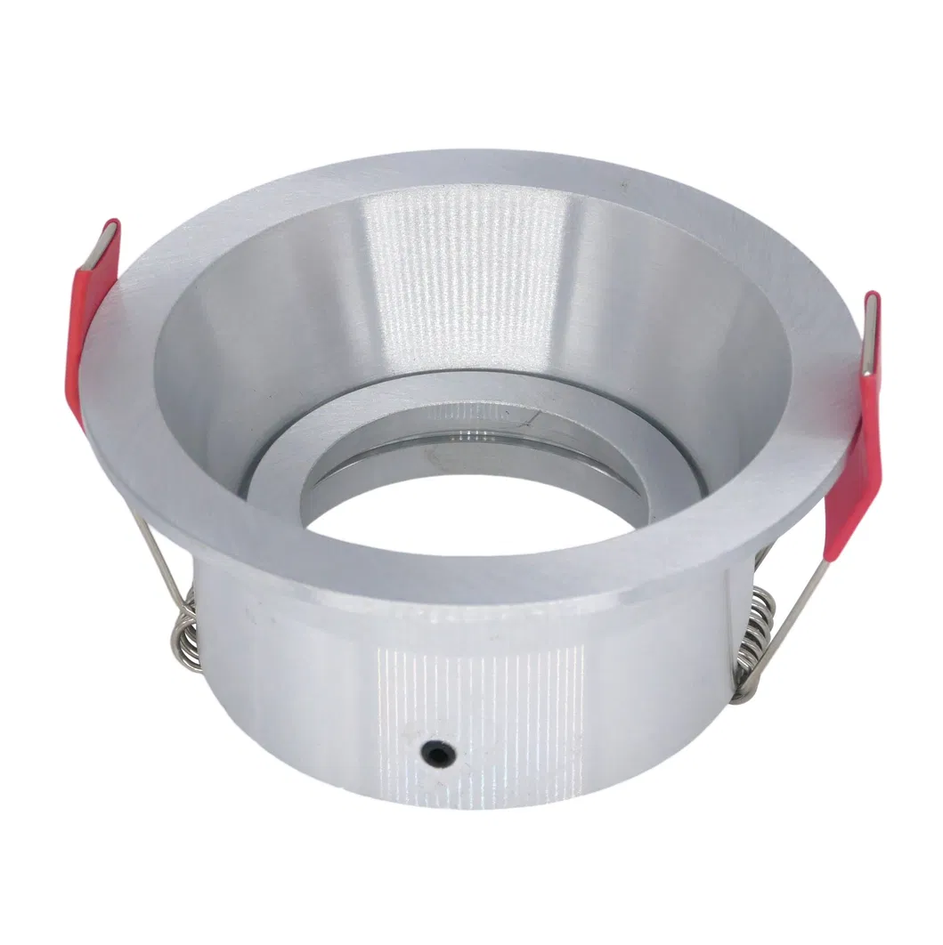 Aluminum LED Halogen MR16 GU10 Recessed Ceiling Light Fitting Round Hotel Home Commercial Lighting Downlight Frame Adjustable Tilt Spotlight