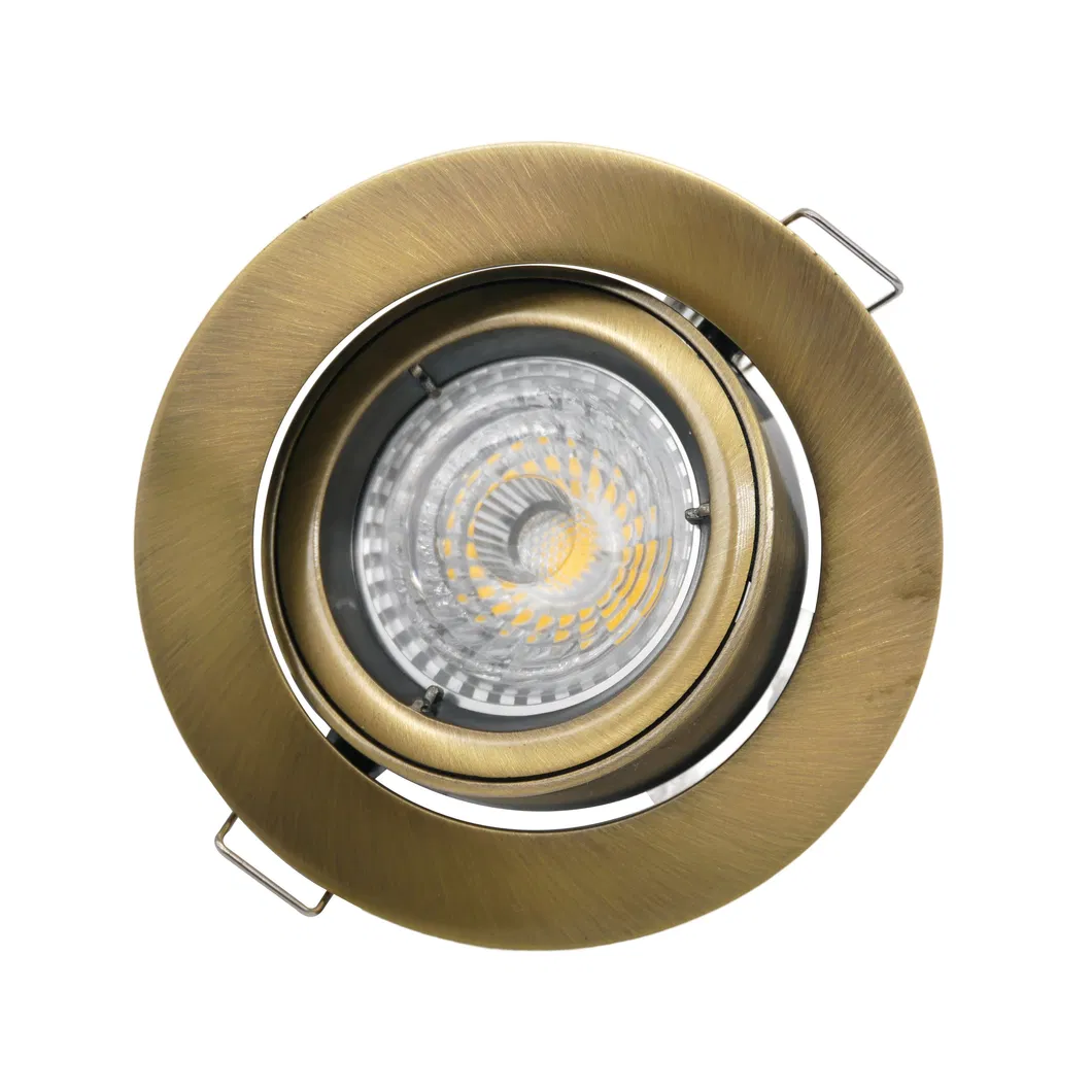 Aluminum MR16 GU10 LED Halogen Ceiling Light Commercial Indoor Lighting Home Shop Recessed Downlight Fixture Adjustable Tilt Spotlight