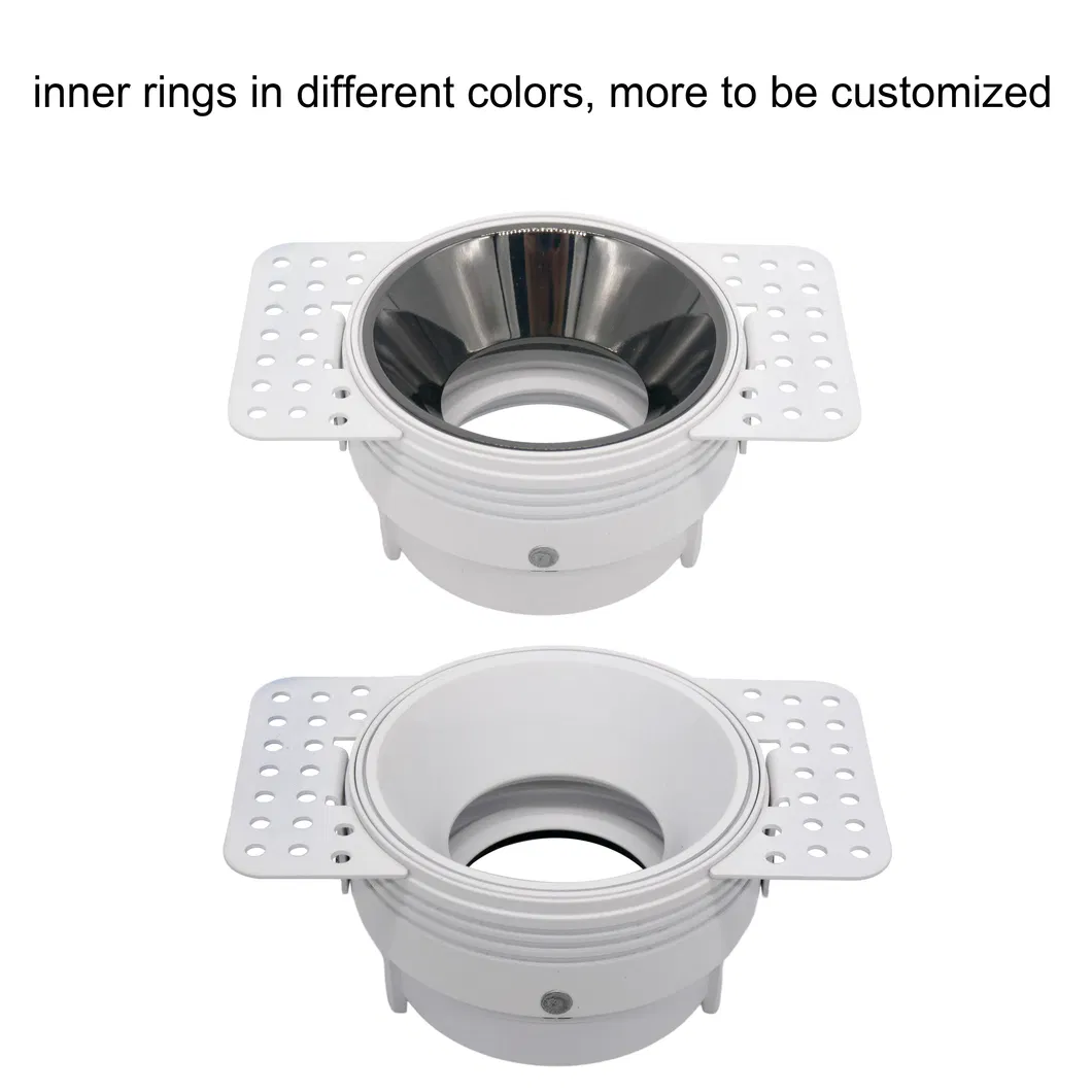 Aluminum MR16 GU10 LED Halogen Recessed Borderless Embedded Light Adjustable Spotlights