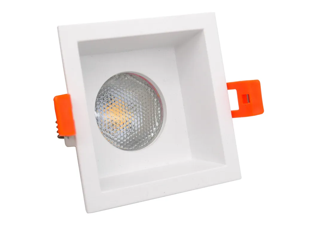 Aluminum MR16 GU10 LED Halogen Square Recessed Housing Trim Ceiling Light Spotlight Fixture Downlight
