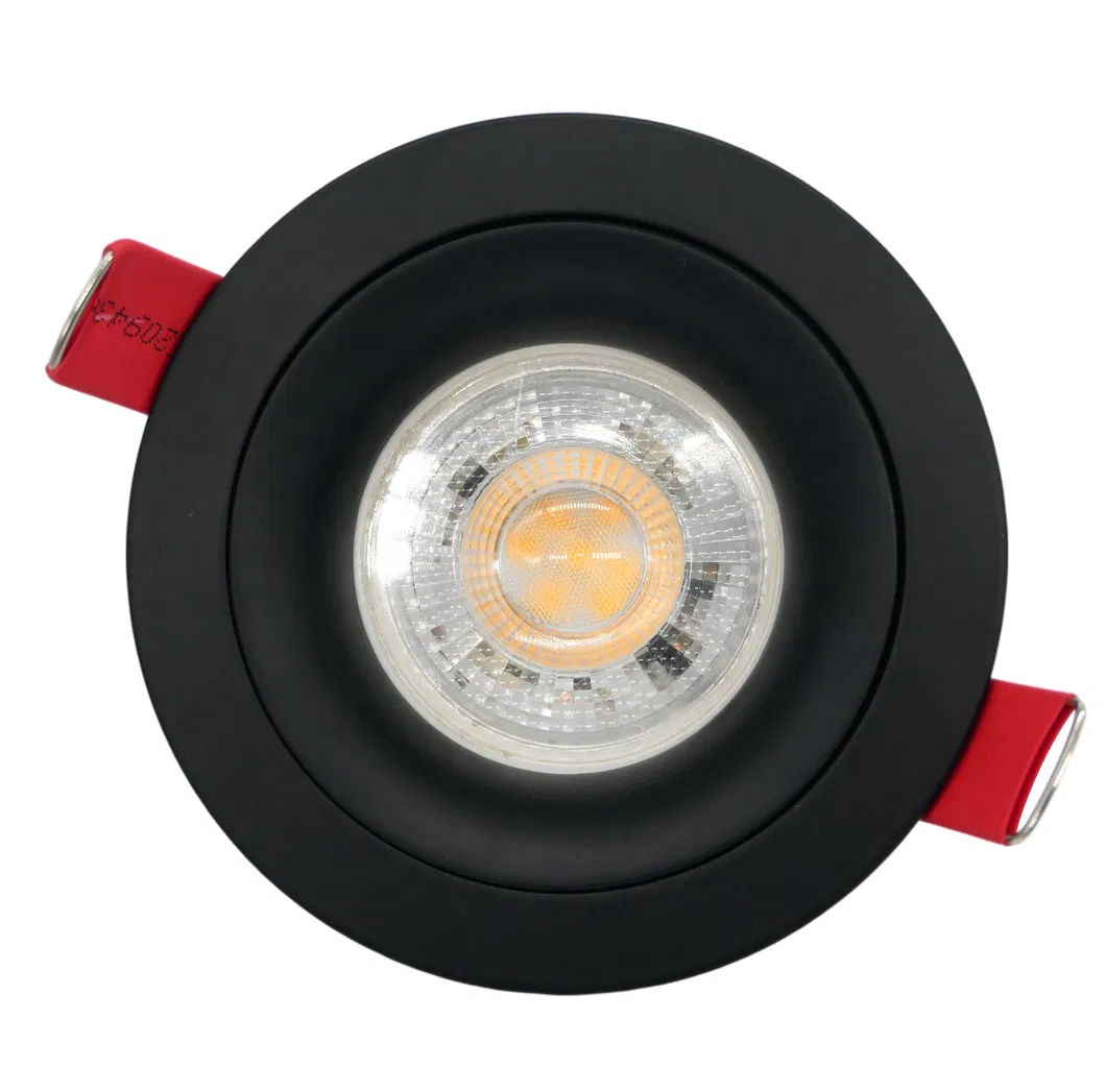 Aluminum MR16 GU10 LED Halogen Recessed Ceiling Light Round Trumpet Hotel Commercial Lighting Downlight Fixture Adjustable Tilt Spotlight