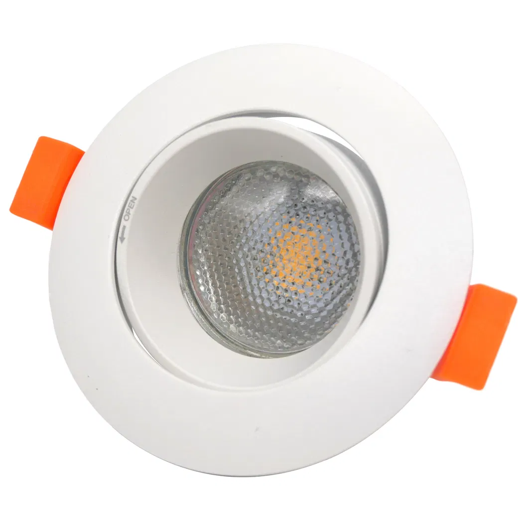 MR16 GU10 Aluminum LED Halogen Round Ceiling Light Trumpet Recessed Trim Spotlight Downlight Housing