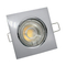 MR16 GU10 LED Halogen Square Downlight Fixture Recessed Ceiling Light Adjustable Spotlight with Aluminum