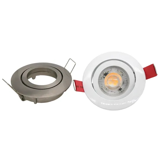 Aluminum MR16 GU10 LED Halogen Round Downlight Fixture Recessed Indoor Commercial Hodel Shops Ceiling Light Adjustable Spotlight
