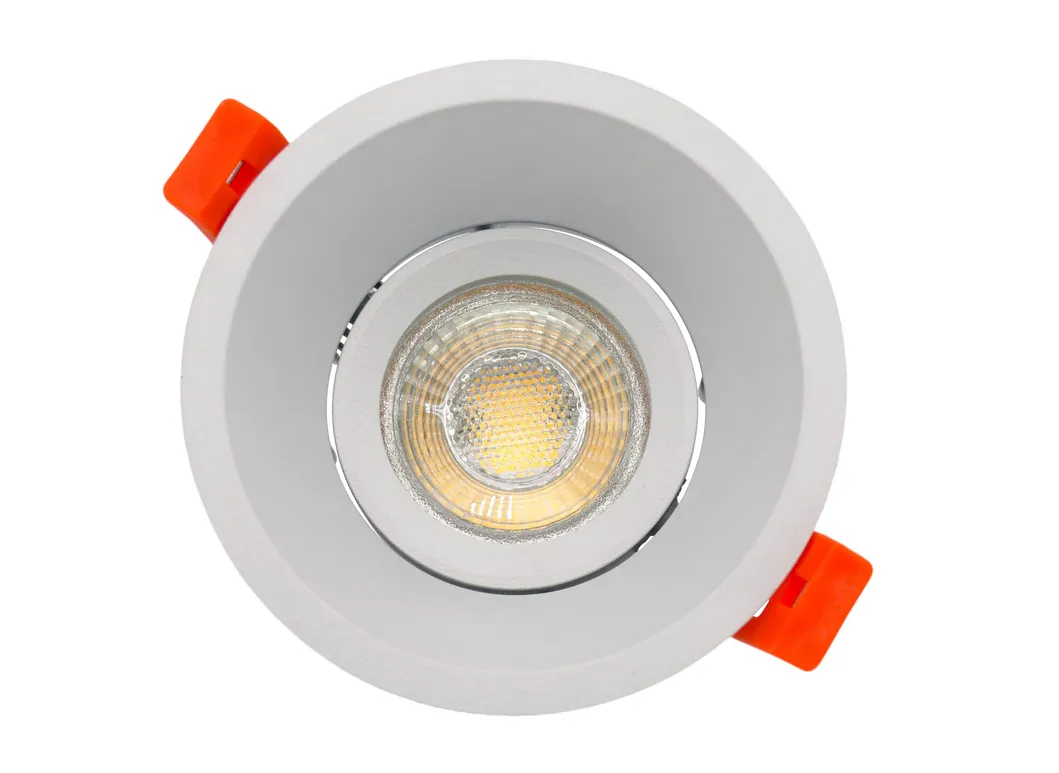 Aluminum MR16 GU10 LED Halogen Trumpet Round Decorative Hotel Commercial Downlight Fixture Recessed Ceiling Light Adjustable Spotlight