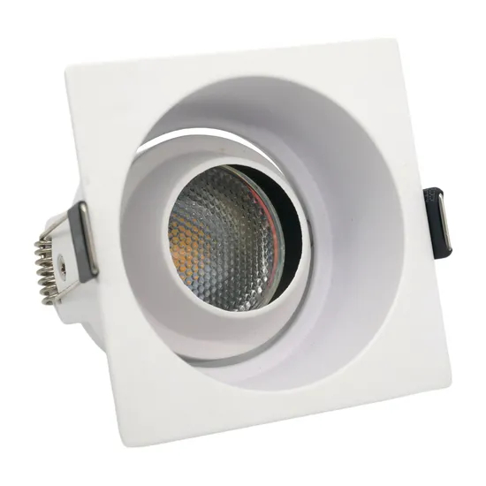 Aluminum MR16 GU10 LED Halogen Recessed Ceiling Light Trumpet Square Commercial Lighting Downlight Fixture Adjustable Spotlight