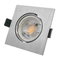 Aluminum LED Halogen MR16 GU10 Recessed Ceiling Light Fitting Square Housing Hotel Home Commercial Lighting Downlight Fixture Frame Adjustable Tilt Spotlight