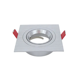 MR16 GU10 LED Light Lathe Aluminum Halogen Recessed Interior-Lighting Square Ceiling Light Adjustable Fixture Spotlight Downlight