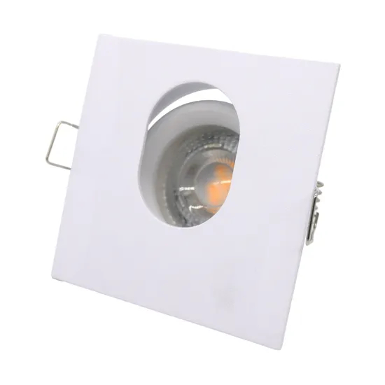 Aluminum MR16 GU10 LED Halogen Square Decorative Hotel Home Commercial Lighting Downlight Fixture Recessed Ceiling Light Adjustable Tilt Oval Spotlight