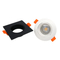 Aluminum LED Halogen MR16 GU10 Round Trumpet Recessed Aisle Downlight Housing Spotlight