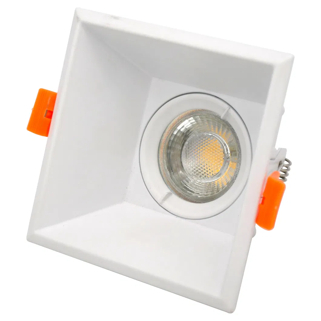 Aluminum MR16 GU10 LED Halogen Square Recessed Home Commercial Ceiling Light Downlight Fixture