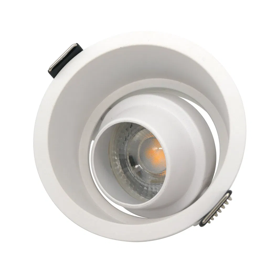 LED Halogen Round Trumpet Recessed MR16 GU10 Interior-Lighting Spotlight Ceiling Light Housing with Aluminum