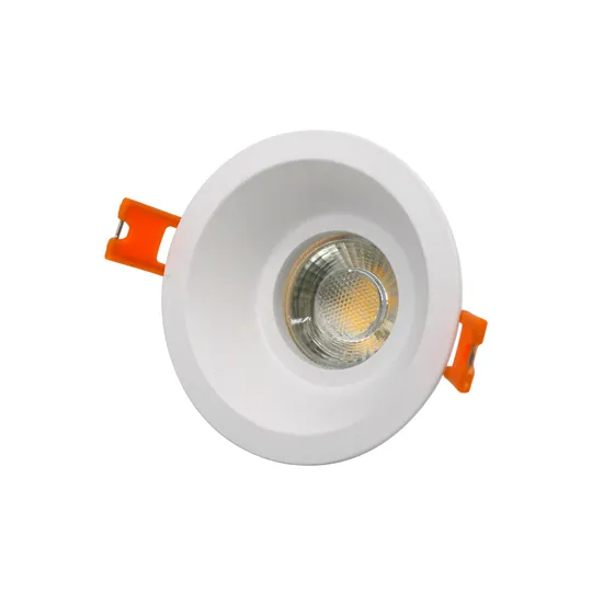 Aluminum MR16 GU10 LED Halogen Round Spotlight Fixture Ceiling Recessed Downlight Trim Housing