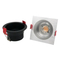 Aluminum MR16 GU10 LED Halogen Recessed Ceiling Light Square Trumpet Hotel Home Commercial Lighting Spotlight Fixture Adjustable Tilt Downlight