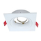 Aluminum MR16 GU10 LED Halogen Recessed Ceiling Light Square Trumpet Interior-Lighting Downlight Fixture Frames Tilt Adjustable Spotlight